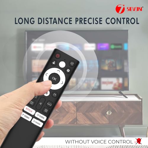 7SEVEN® Compatible of Acer Tv Remote Original Model Suitable for H Pro, XL, I & V Series Smart Android 2K 4K 32 40 43 50 55 65 75 UHD FHD Television Non Voice Command Control - Match Existing Remote 5 51quGdBNVhL
