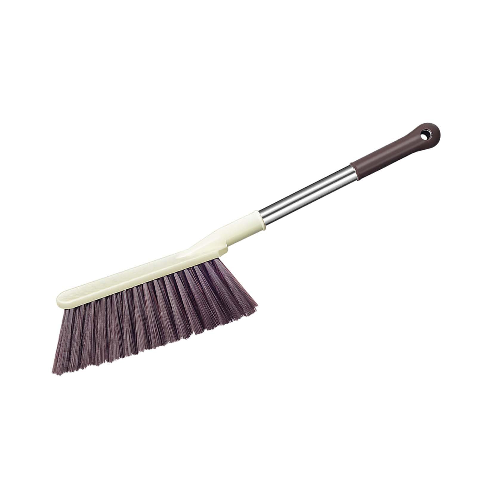 Hand Broom Soft Bristle Cleaning Brush with Handle Small Brooms Hand Brushes for Cleanings Comfortable Grip Brush for Sofa Bed Car Tabletop Bedroom Tent Cleaning Broom Tools-image-6