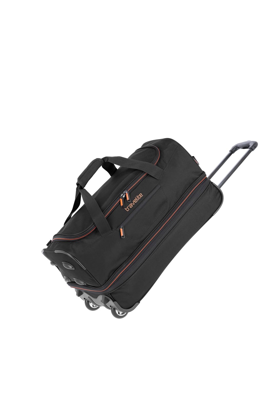 travelite borsone trolley da viaggio con ruote media, espandibile, BASICS, trolley da stiva, valigia media morbida, luggage, 55 cm, 51-​64 litri