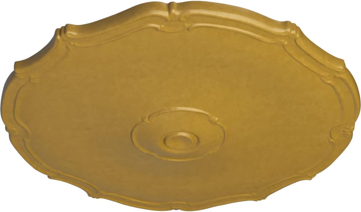 Ekena Millwork CM18POIGS Pompeii Ceiling Medallion, Iridescent Gold