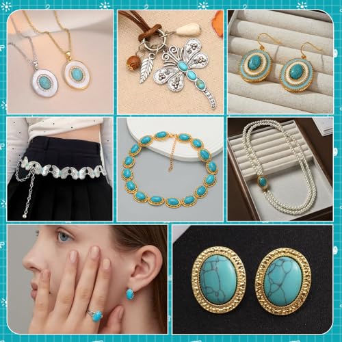Cabochons turquoise de qualité pour création de bijoux raffinés - 6