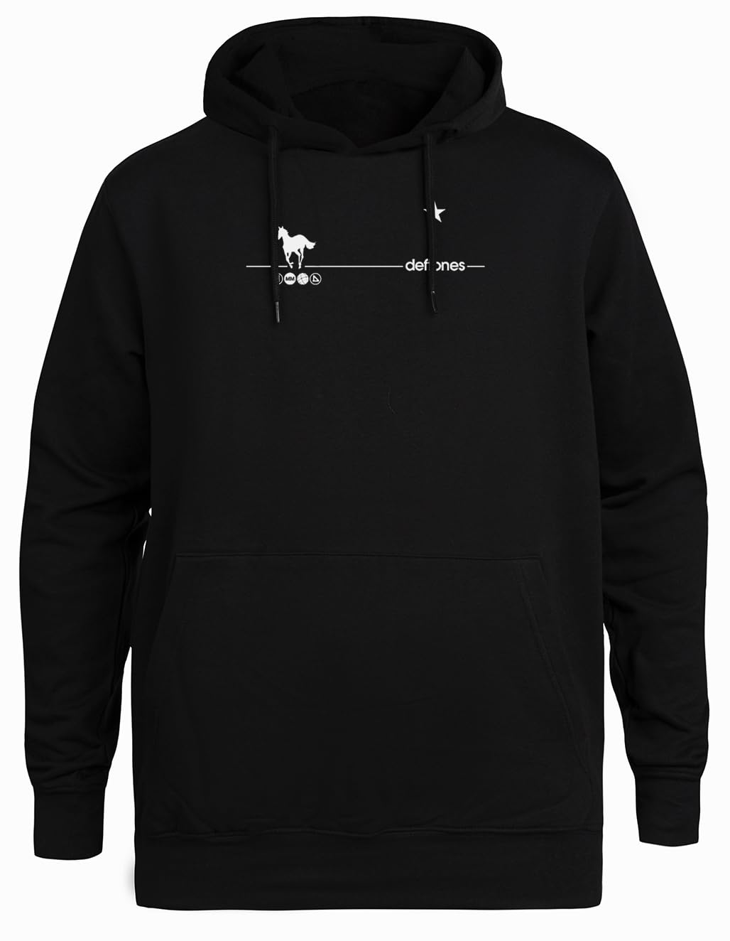 Pony Horse Unisex Schwarz Hoodie Umweltfreundliche Kapuzenjacke