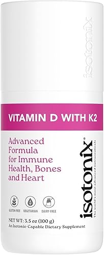 Isotonix Vitamina D con K2, promueve la densidad mineral ósea normal, promueve arterias saludables, ayuda a mantener la salud ósea, apoya la salud