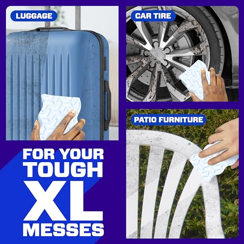 Image of Mr. Clean Magic Eraser Sponge, All Purpose Cleaner, Long Lasting Cleaning Scrubber,Wall,Sneaker,Oven, Kitchen, Bathroom Cleaner, Shower Cleaning Supplies, Whole Home Extra Durable XL, 6ct (Pack of 3)