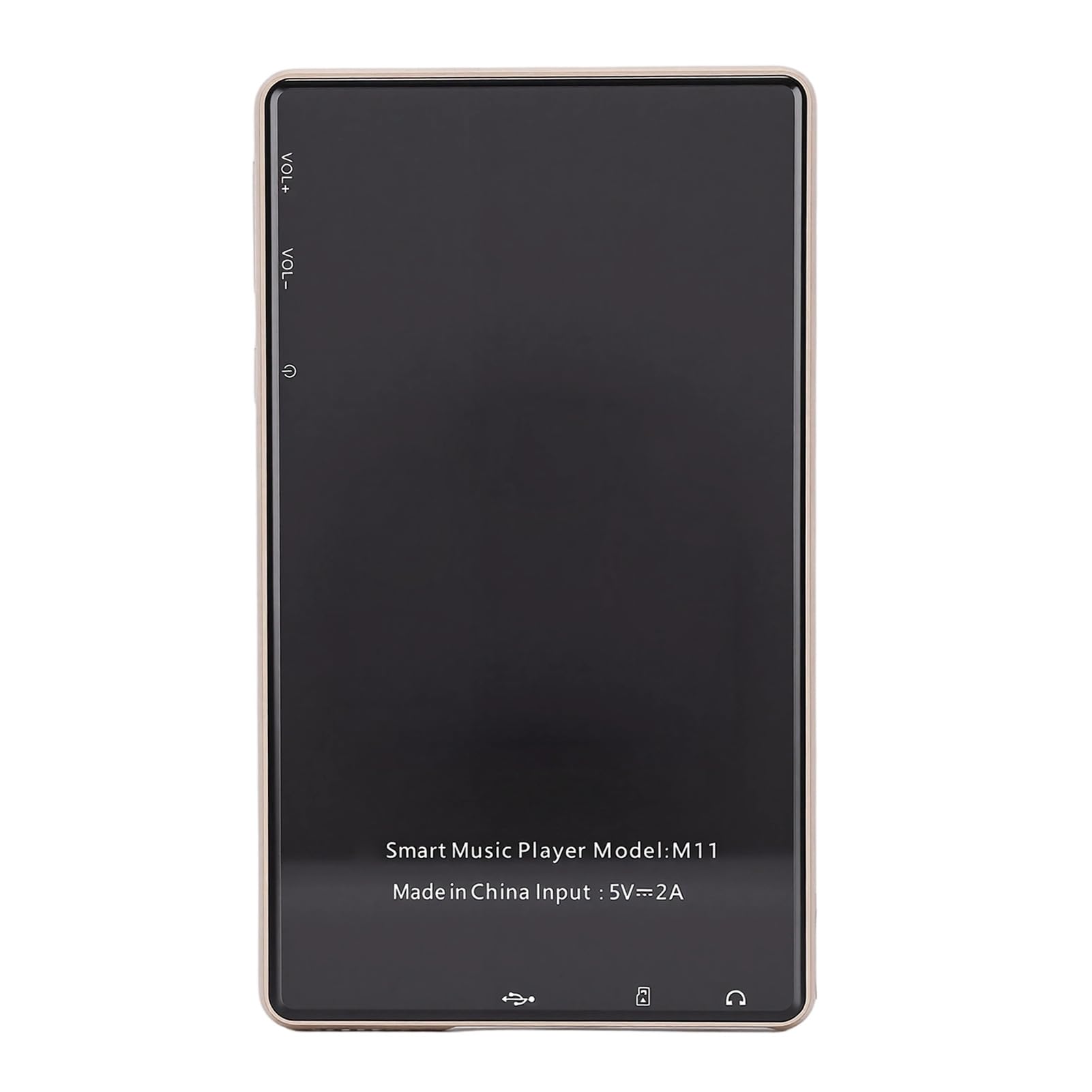Lettore MP3 con Wi-Fi, lettore musicale touchscreen, Bluetooth 5.0, per 11, 3 GB, 32 GB, audio senza perdite, portatile per viaggi (oro)