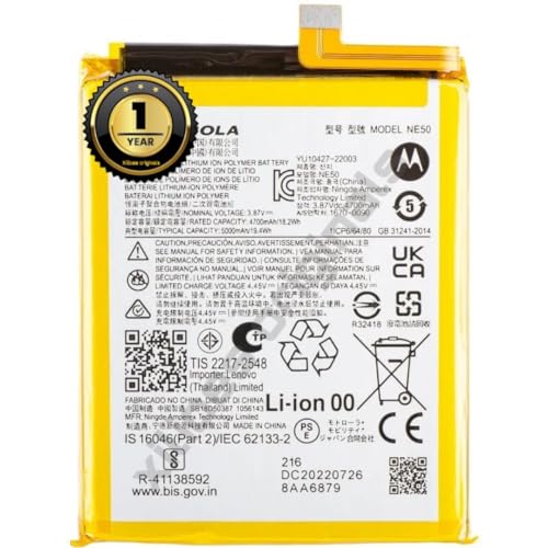 Image of NE50 Battery for Motorola G72 / G82 / G62 / G52 Battery with 1 Year Warranty** (B122)