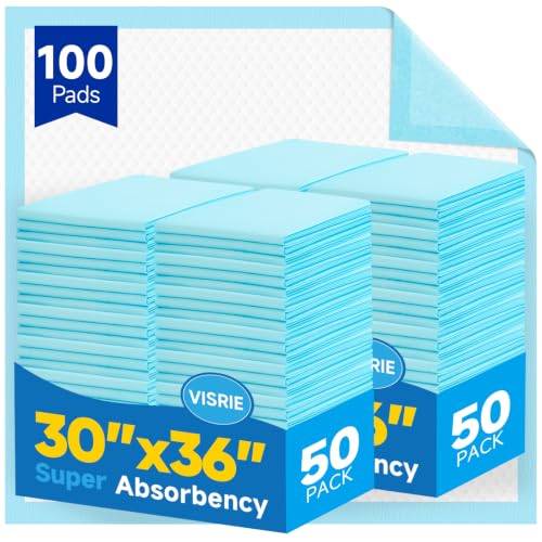 Image of 100 Count Puppy Pads- 30 inchx36 inch, Extra Large Pee Pads for Dogs | Leak-Proof & Super Absorbent Dog Training Pads, XXL Disposable Pet Piddle Pad and Potty Pads for Dogs, Puppies, Doggie