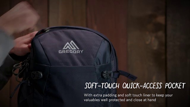 Watch Gregory Mountain Products Mens Salvo 18 Liter Backpack, Smoke Blue, One Size.Gregory montaña prod... on Amazon Live