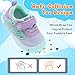 relxfeet Toddler Boys Girls Shoes Barefoot Sneakers Fashion Lightweight Breathable Tennis Walking Shoes Wide Toe Box Purple Green Size 9