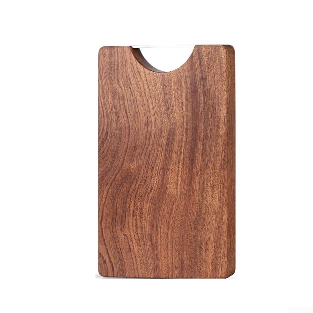 Planche à découper en ébène double face S avec grille d'évacuation intégrée