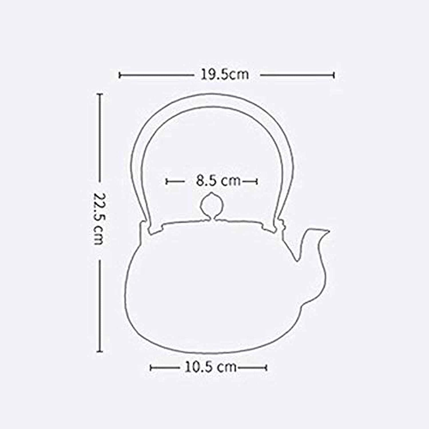 Japoński żelazny czajniczka z infuzorem 1200 ml żeliwna herbata czajnik z anty -rdzawą wewnętrzną i miedzianą pokrywką na elektryczny piec ceramiczny jako prezent czarny czajniczka retro