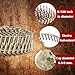 findmall 7200 Count Coil Roofing Nails 7/8-Inch x .120-Inch 15-Degree Round Head Wire Weld Collated Smooth Shank Electro Galvanized Coil Roofing Nails for Roofs Lathing and Sheathing Materials