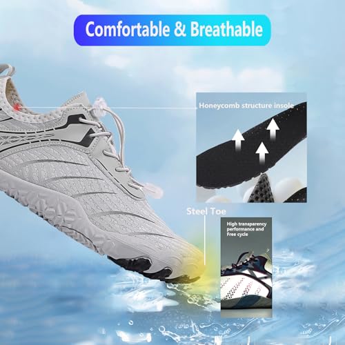 Image of Hike Barefoot Shoes Women Men Pro Water Footwear Wide Toe Box Non-Slip Unisex Athletic Outdoor Running Shoes