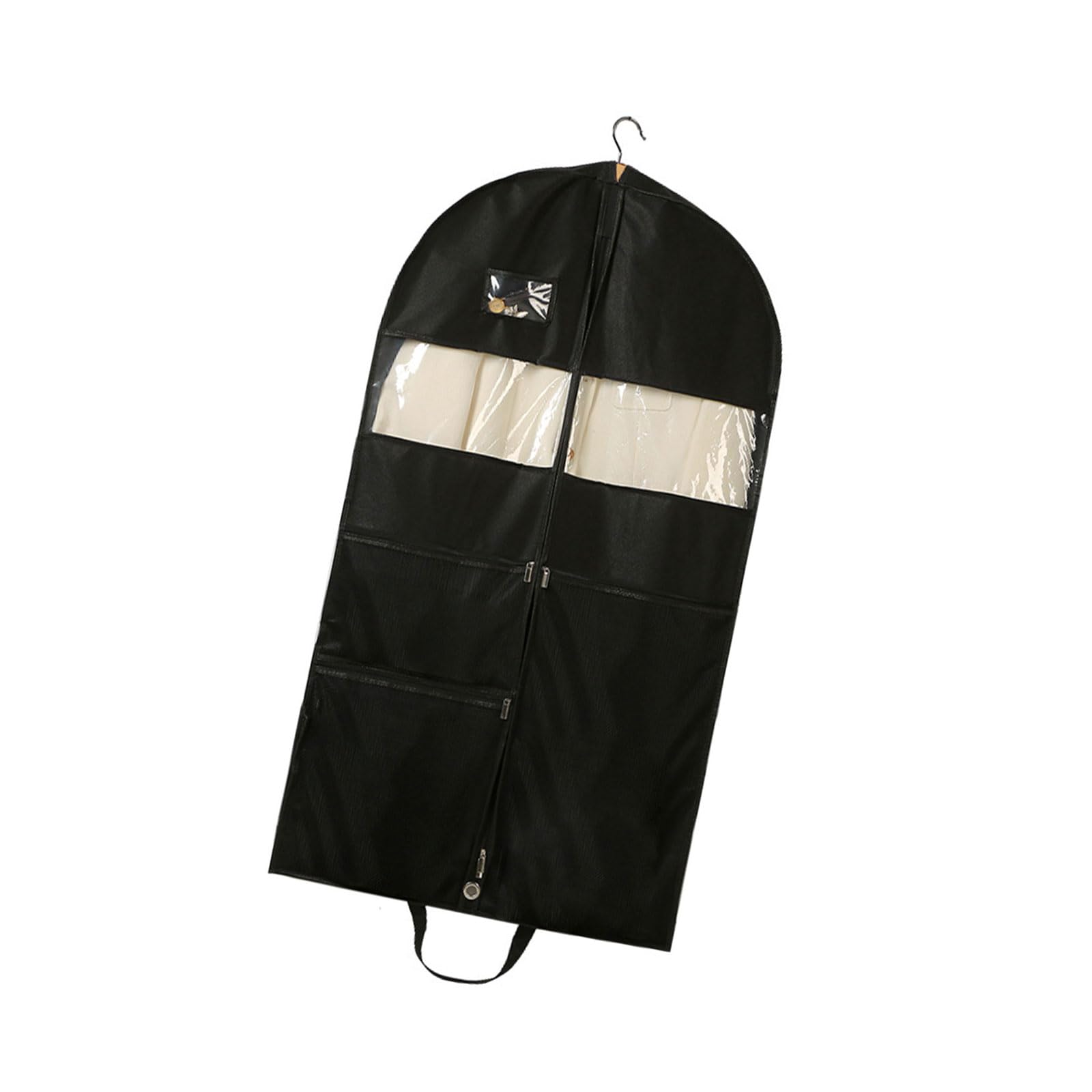 Jazuaiao Multi Purpose Hanging Garment Protector Ventilated Nonwoven Fabric and Visible Front Panel Cover for Clothes Clothing Storage Bag