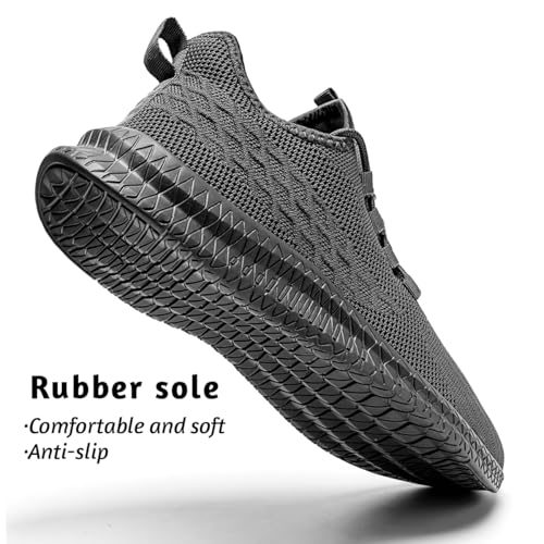Image of DLWKIPV Running Shoes for Men Casual Slip on Tennis Walking Sneakers Lightweight Breathable Mesh Fashion Gym Athletic Sports Workout Non Slip Trainers