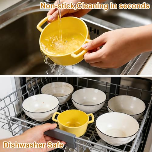 19oz Mini Silicone Steamer Microwave Bowl, Dishwasher Safe, No Stain Pot - image 8