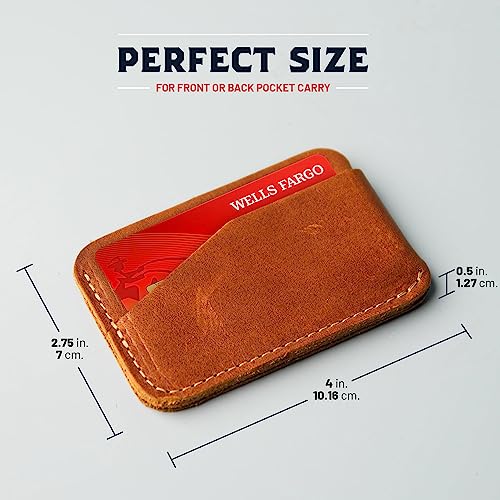 The Charleston Personalized Fine Leather Triple Sleeve Front Pocket Wallet (Brown)4