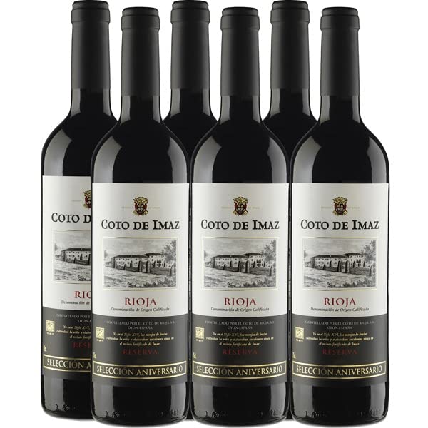 COTO DE IMAZ Selección Aniversario vino tinto reserva DOCa Rioja Caja 6 botellas 75 cl