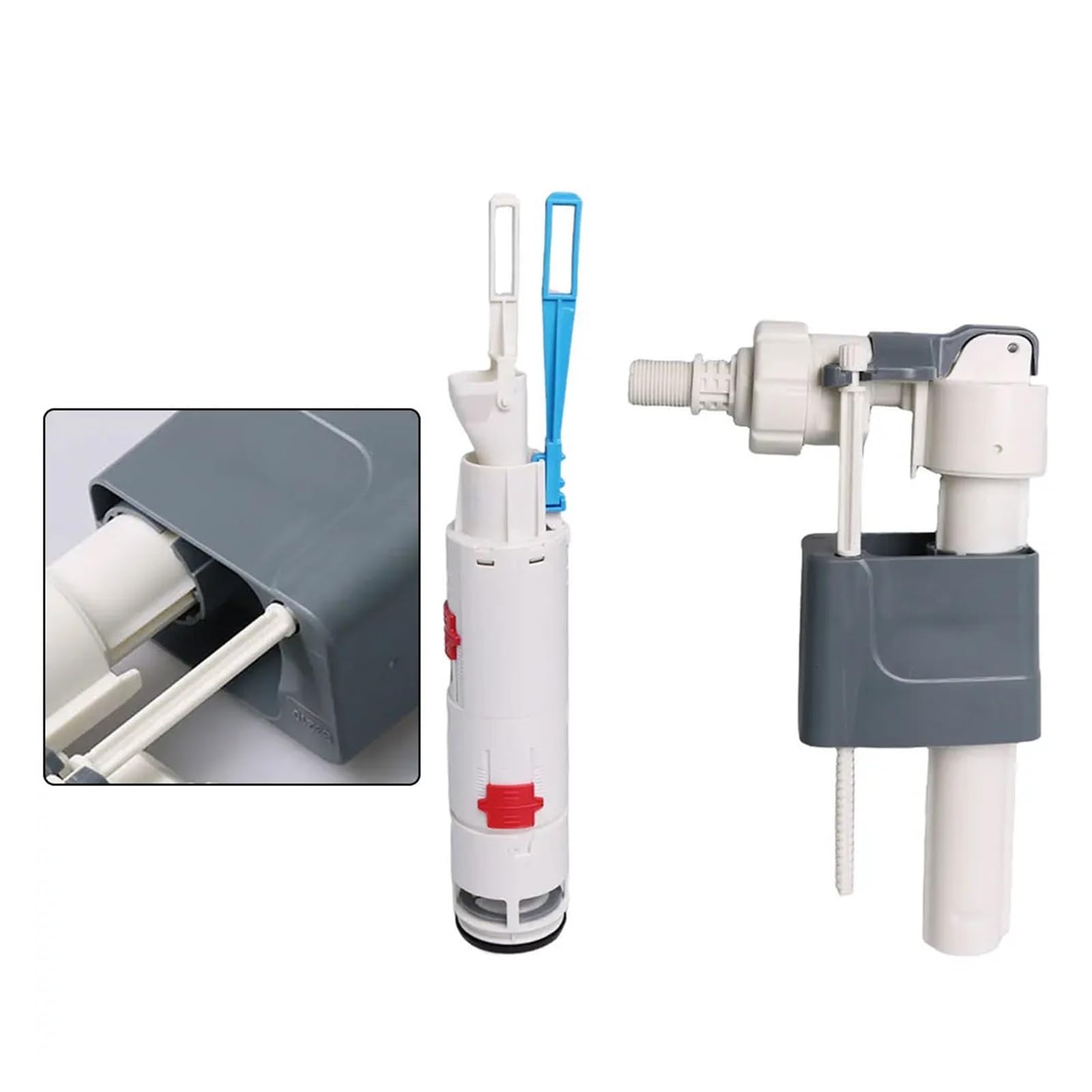 Kit De Accesorios De Reparación De Tanque De Agua De Válvula De Drenaje De Válvula De Llenado De Tanque De Inodoro De 3 Puntos, Compatible con Piezas De Inodoro Cisternas WH053 WH063 WH050D