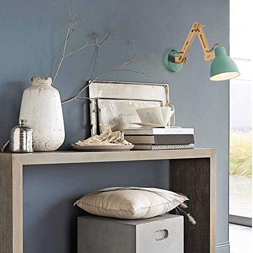 Lámpara de pared ajustable con foco verde para iluminar el salón con estilo 3