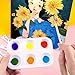 Tamaki 16 PCS White Plastic Paint Tray Palettes, Watercolor Palette Painting Tray for Painting Party, DIY Craft and Art Painting