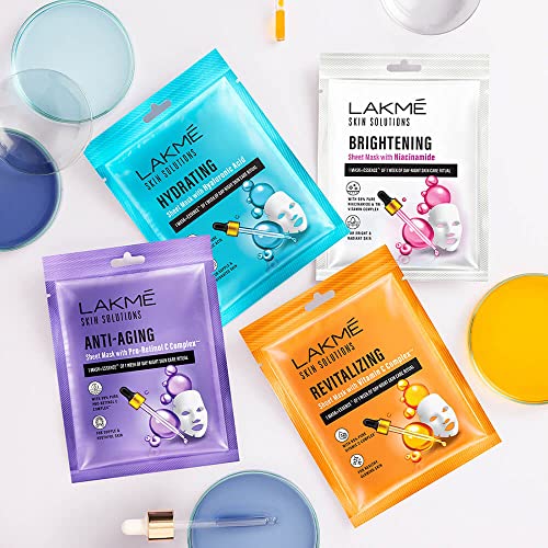 Image of Lakme Skin Solutions Sheet Mask Brightening With Niacinamide 25Ml, Pack Of 2