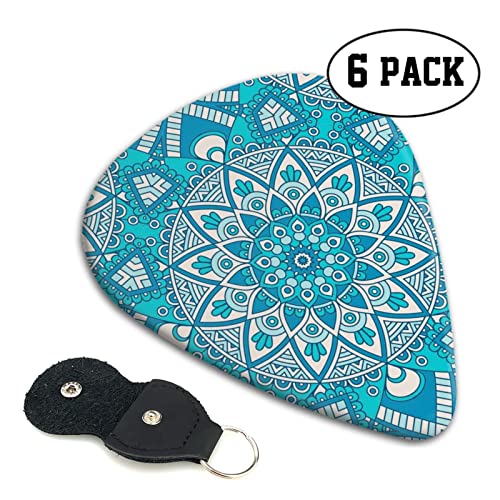 Lot de 6 médiators pour guitare acoustique et électrique Motif mandala vintage avec boîte de rangement - Les Beatles, Paul McCartney, John Lennon, RIngo Starr, George Harrison Lot de 6 médiators pour guitare acoustique et électrique Motif mandala vintage avec boîte de rangement – Image 3