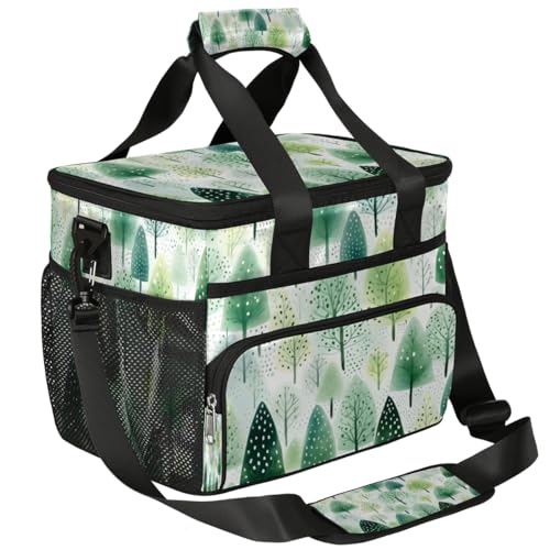 Insulated Picnic Backpack Lunch Box for Women Men Picnic Basket Tote Lunch Bag Picnic Bag Portable Lunch Bags for Picnic, Beach, Work, Trip,Office, Camp Pine Christmas
