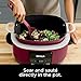 Ninja Foodi 8.5qt Multi-Cooker, 6-in-1 Versatile Cooking, Sear, Saute, Slow Cook, Steam, Bake, Braise, Triple Fusion Heat Technology, Oven Safe, Nonstick Pot, 500°F Maximum Temperature (Cherry Tartte)