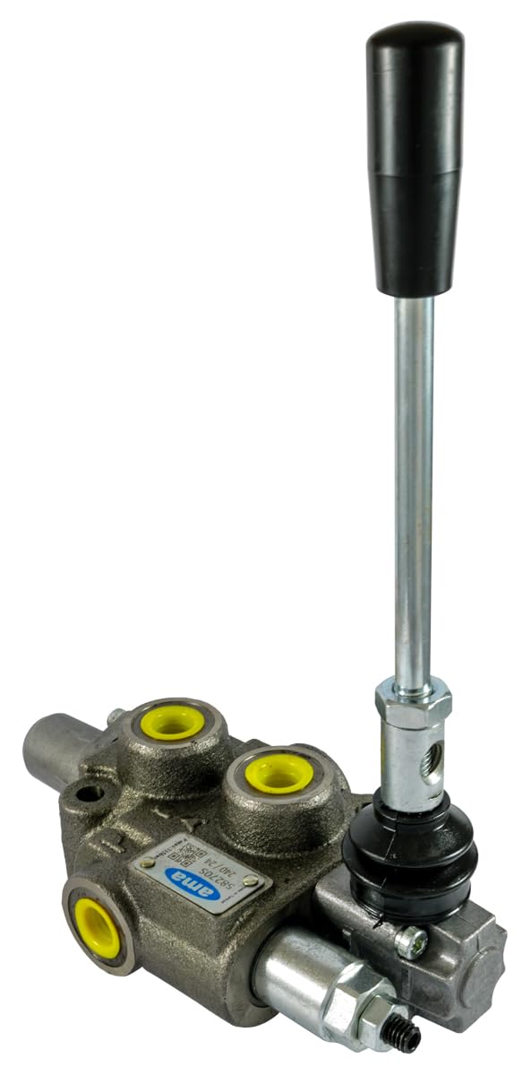Ama Distributore Oleodinamico Basic per Trattori – 3/8” con 1 Leva, Flusso Costante 40 L/min, Pressione Massima 180 Bar