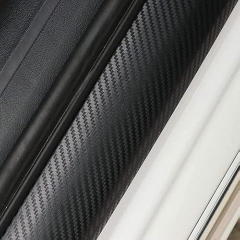 daodi 4Pcs/Set,Car Door Sill Plate Protectors,Carbon Fibre Vinyl Reflective Car Door Sill Decoration Scuff Plate for Dodge Journey (forJourney) Cover