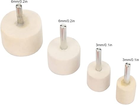 Tyenaza Cerium Oxide Glass Polishing Kit, 4pcs Felt Polishing Wheel with 8 Oz Cerium Oxide Powder, Ceramics Polishing Kit
