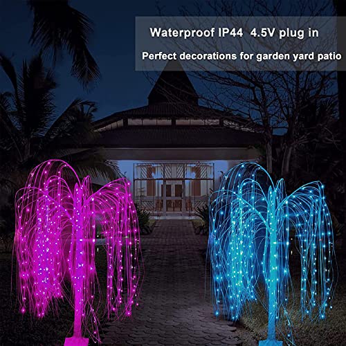 Árbol de sauce LED con mando para decoración exterior e interior de hogar 5