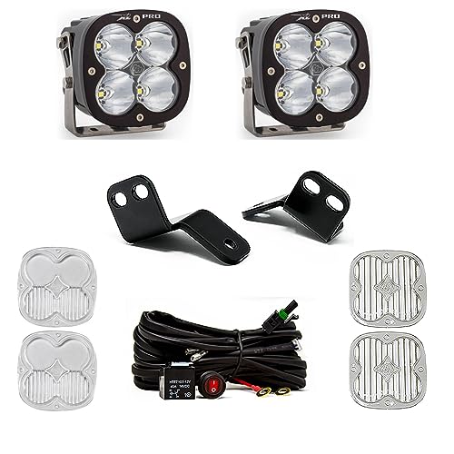 Baja Designs XL Pro LED A-Pillar Light Kit for Polaris RZR XP 1000; XP Turbo; Turbo S 2014-21 UTV (Spot; Clear)