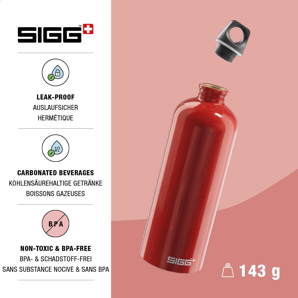 Amazon｜Sigg Traveller Water Bottle 水筒 1000ml レッド｜水筒