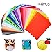 Produktbild tronisky Filz Stoff, 40 Farben Bastelfilz Farbig Filz Blätter Polyester 20*30cm Felt Fabric Filzplatten zum DIY Handwerk Nähen Projekte Patchwork