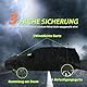 Favoto Autoabdeckung Winter Vollgarage Auto Abdeckplane Staubdicht Wasserdicht Autohülle Autoplane Car Cover für 400cm-435cm Schrägheck Schwarz 435cm x 180cm x 160cm 2.8kg