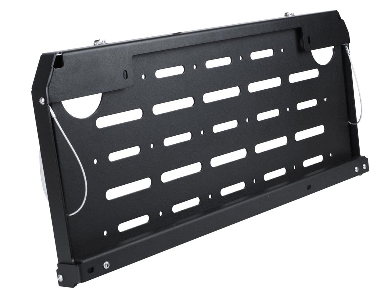 Mesa de almacenamiento plegable portón trasero negro chapa de acero para portón trasero mesa Offroad adecuado para vehículos todoterreno