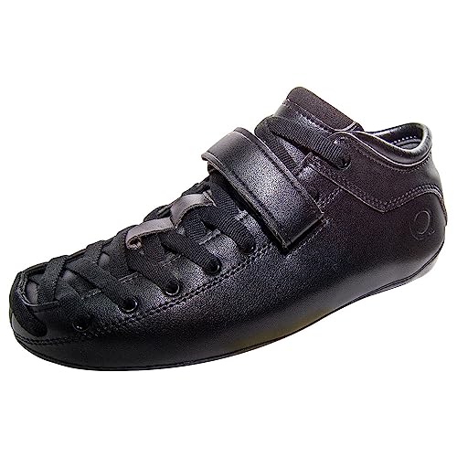 Uniq Skates Mavric Quad Roller Skating Speed Skating Boot (Black sz 7)