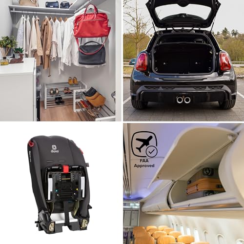 Diono Radian 3R, 3-in-1 Convertible Car Seat, Rear Facing & Forward Facing, 10 Years 1 Car Seat, Slim Fit 3 Across, Gray Slate - Image 6
