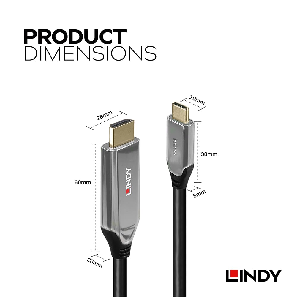LINDY USB TypeC - 3.5mmアクティブオーディオ変換ケーブル USB Type-C