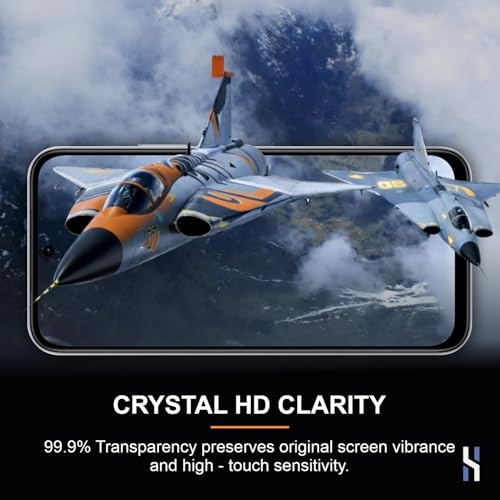 Image of Tempered Glass for Vivo T5x and iQOO Z11x (6.76 Inch) Military Grade 9H Screen Guard, Anti-Scratch, Shatterproof, Edge to Edge Full Coverage - Black Border