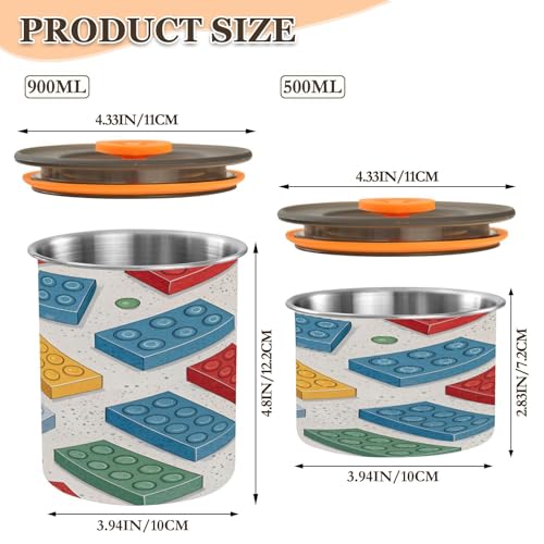 Contenedor hermético para café de acero inoxidable 500 ml miniatura 3
