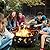 Yaheetech Fire Pit 30in Fire Pits for Outside Wood Burning Outdoor Fireplace with Spark Screen, Poker for Bonfire Patio Backyard Garden Picnic