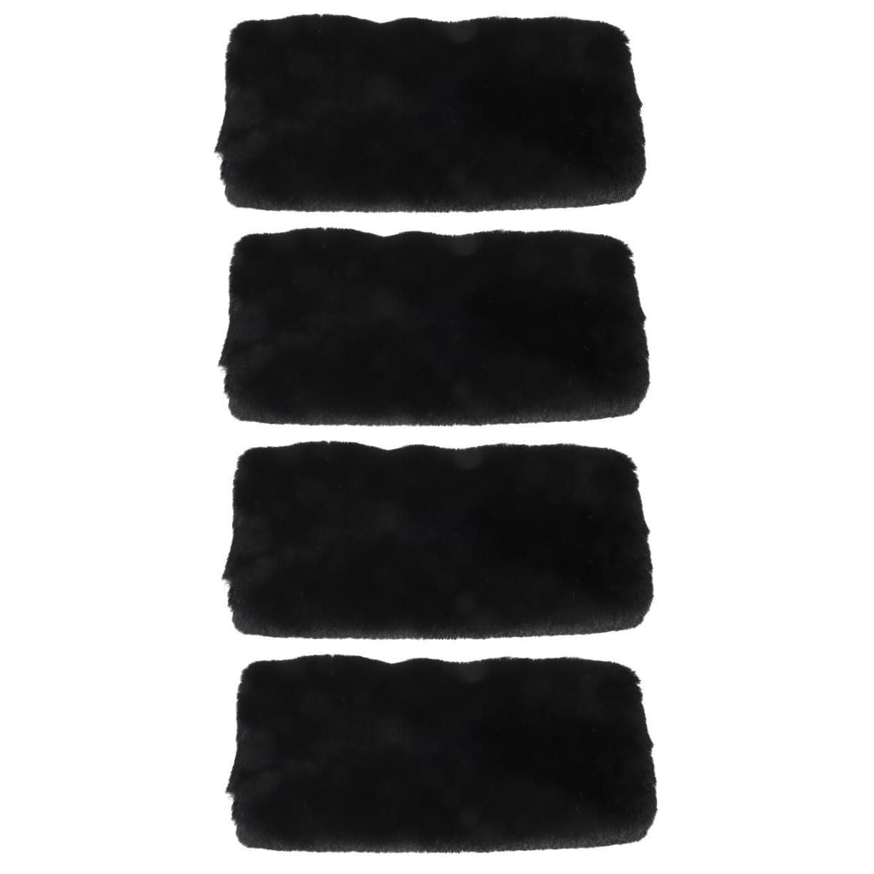 BESTonZON Manguito Felpa Cálida De Invierno Guantes Pelo para Accesorio Conduciendo De Punto Bolsa Térmico Ligero Las Manos Más Cálido Calienta Conejo Lana Chicas Negro Felpa Corta