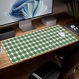 Leather Minimalist Desk Pad, Colorful Art Mouse Pad Large Computer Keyboard Gaming Mousepad Waterproof Desktop Protector & Cover, Decorative PU Leather Laptop Mouse Mat Home Decor 10 x 25.6 inch C107