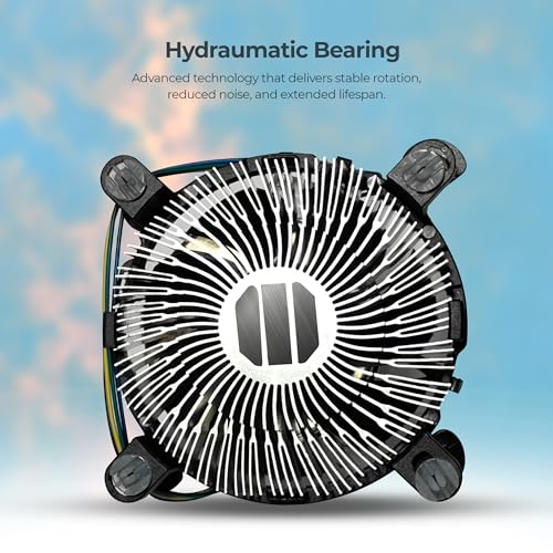 Image of Foxin FCF 001 CPU Cooling Fan | CPU Cooler 90mm | Hydramatic Bearing | 2500 RPM & Airflow 45 CFM | 4-Pin PWM Connector | Compatible with Intel LGA1700 /115X /1200 & AMD AM2 /AM3 /AM4 /AM5