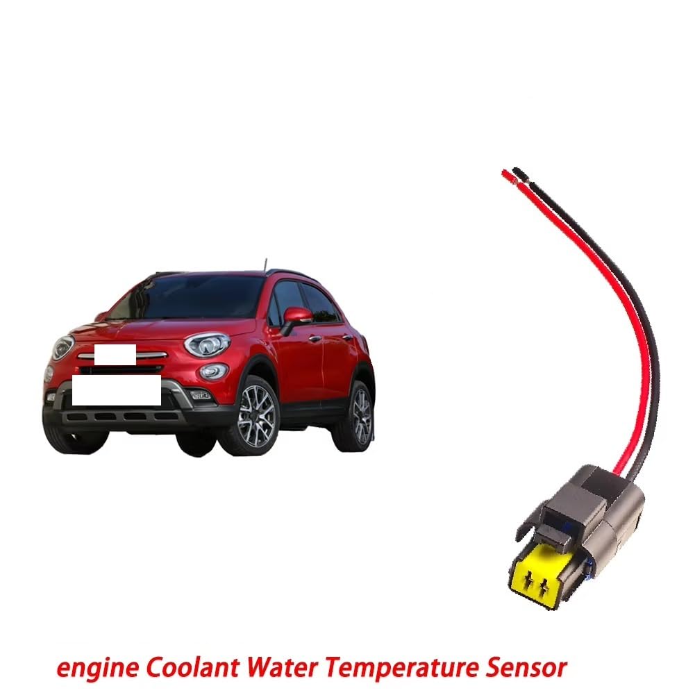 Stecker für Sensor Kompatibel Mit Fiat Für Doblo Für Fiorino Für Albea 2001–2009. Motorkühlwasser-Temperatursensor-Anschluss