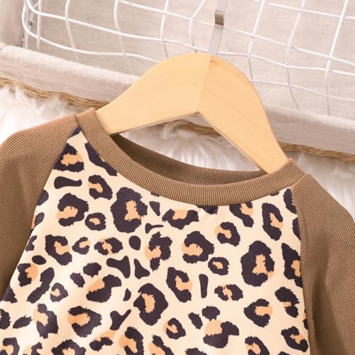 Image of Little Girls Clothes Sets - Cute Sweatshirts Top Shirt & Leggings 2 Piece Kids Fall Winter Outfits Toddler Clothing