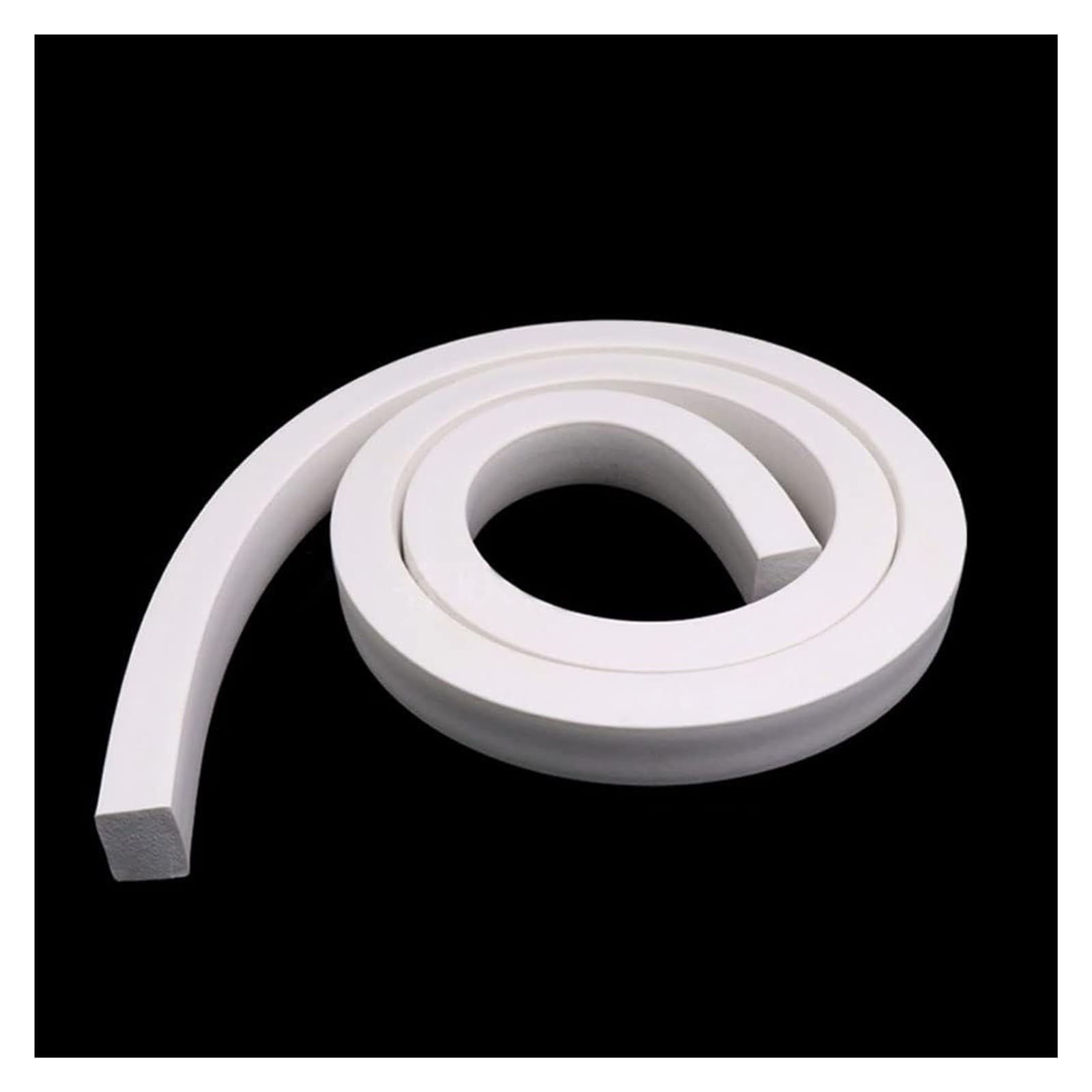 Banda de esponja de caucho de silicona, 1 tira cuadrada de esponja 1/2/3/5 metros, junta gomaespuma silicona blanca for puertas y ventanas, 5x5 mm a 20x30(15 X 30mm,2 Meter)